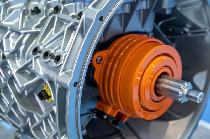 Technician servicing an Allison transmission