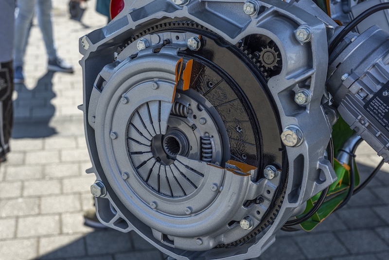 Clutch replacement in progress