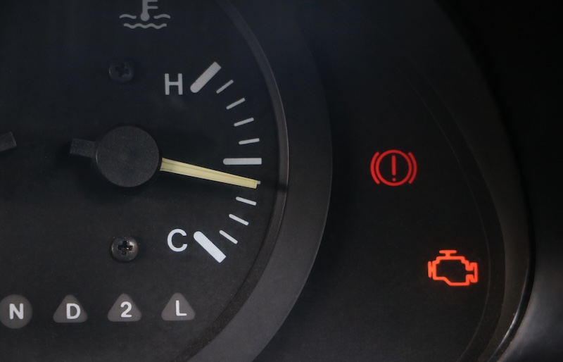 Vehicle gauge cluster during diagnostics